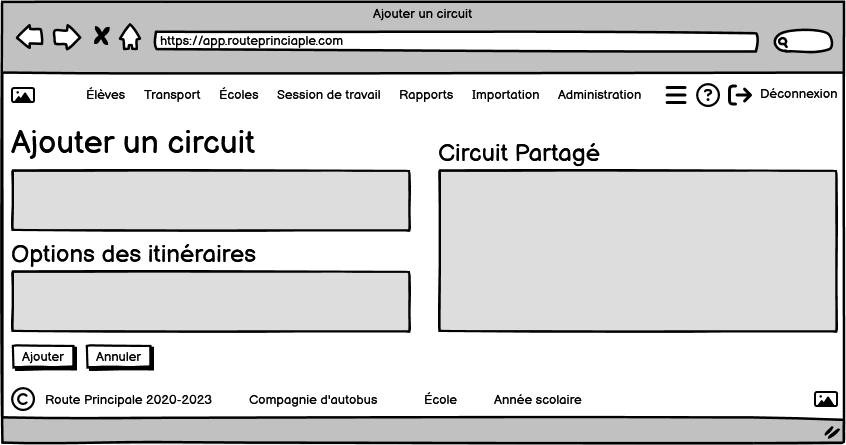 Ajouter un circuit