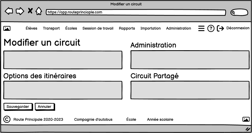 Modifier un circuit