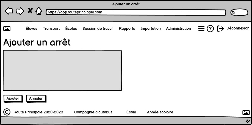 Ajouter un arrêt