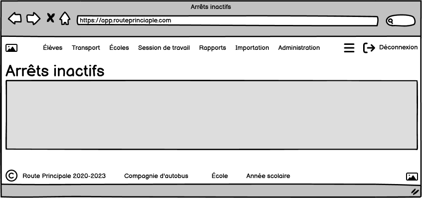 Arrêts inactifs