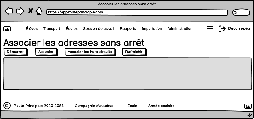 Associer les adresses sans arrêt