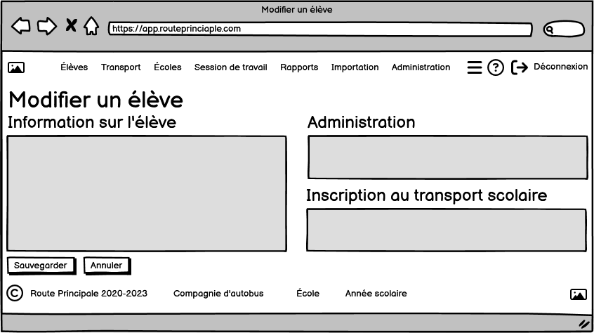 Modifier un élève