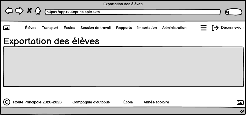 Exportation des élèves